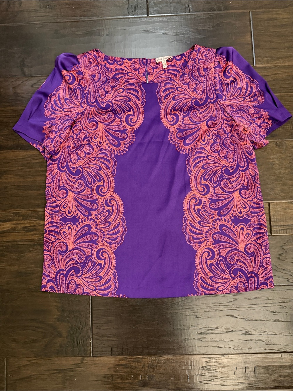 Juicy Couture Blouse Modern Satin Top